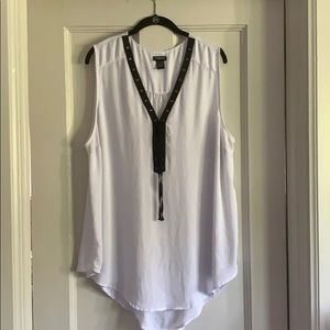 White tank top blouse